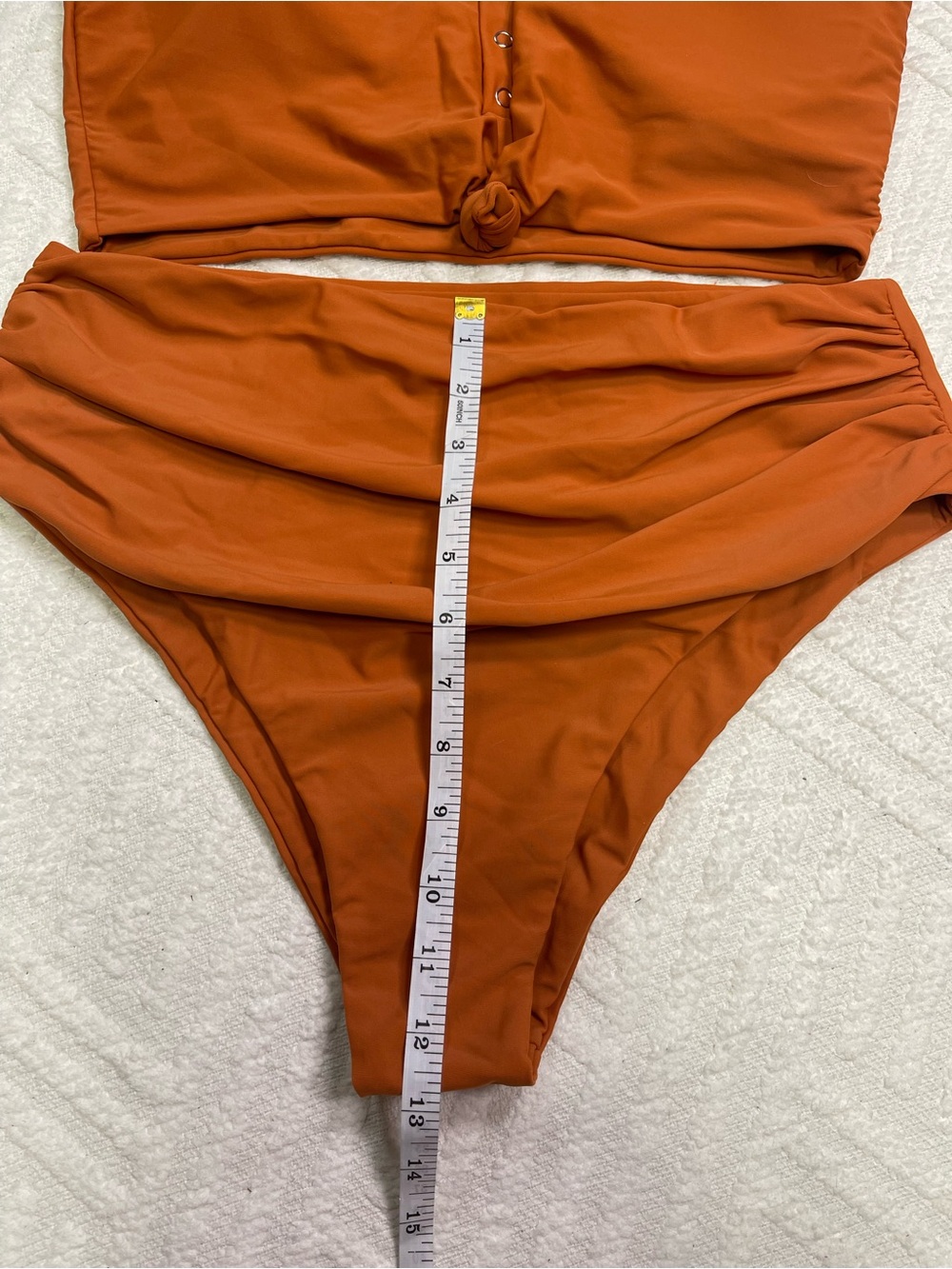 Zaful Orange High-Waist Bikini Set Size XL - Picture 11 of 11